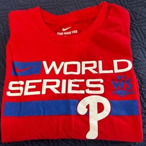 ⚾️ Nike PHILLIES World Series Youth T-shirt Size L official merchandise